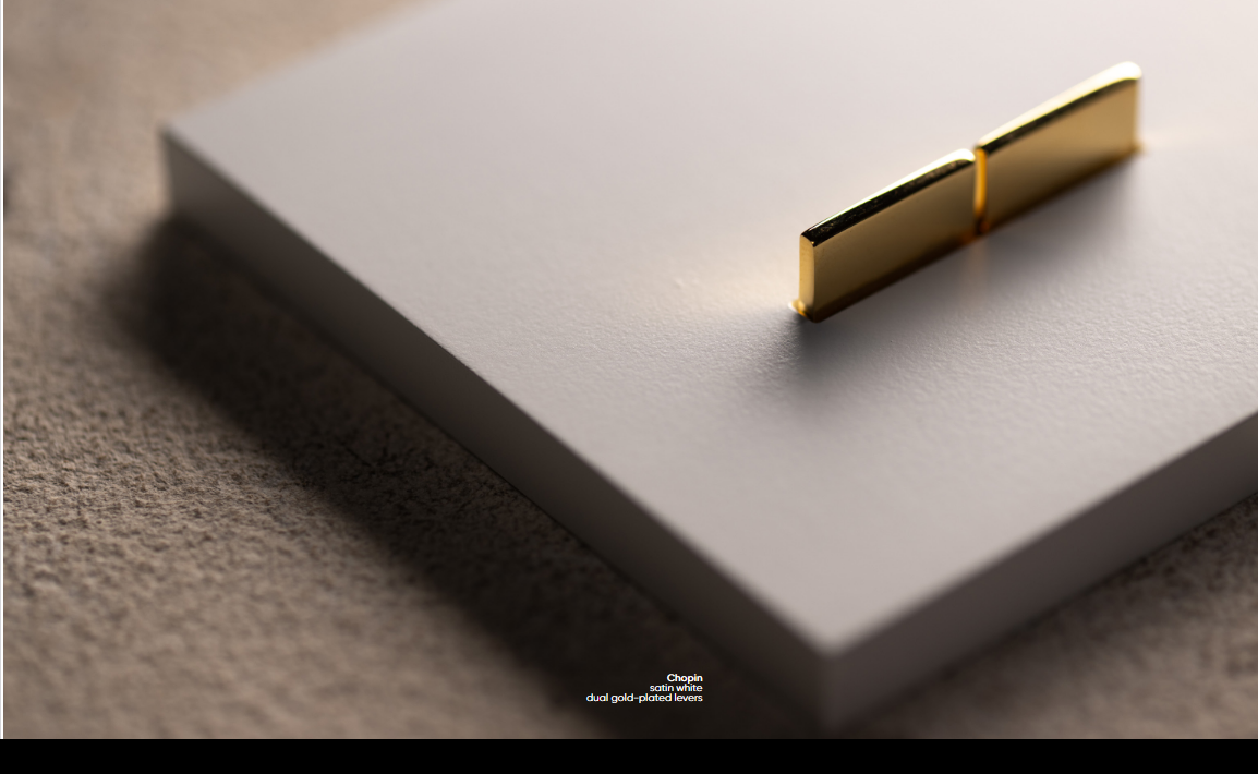 کلید 2 پل Chopin با اهرم طلایی و کروم